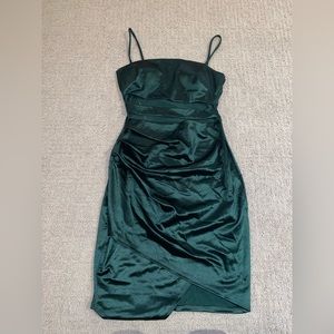Emerald cocktail dress